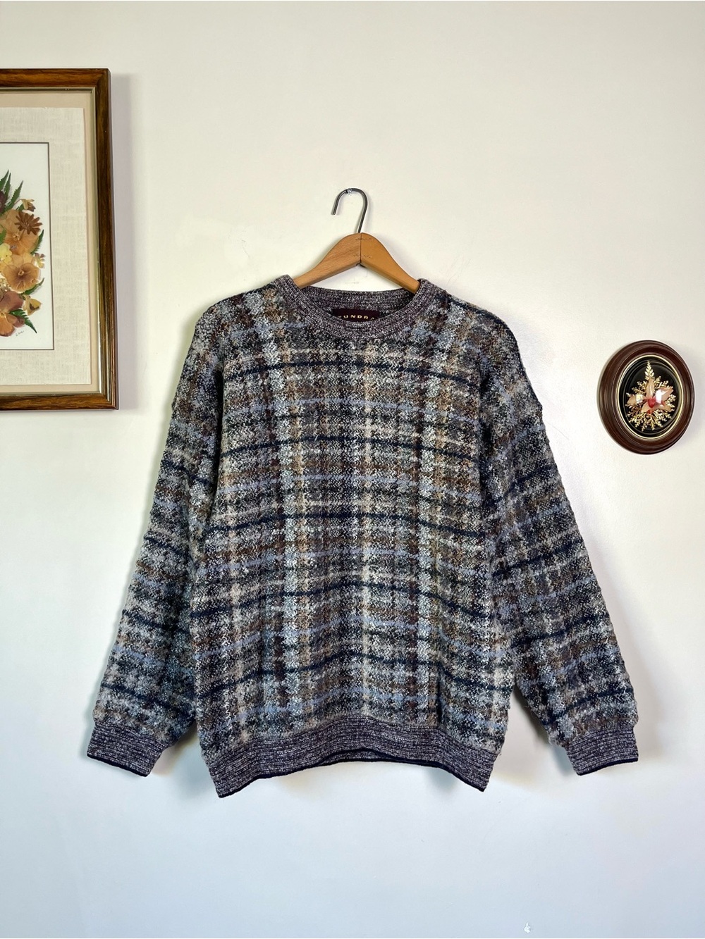 Vintage Tundra Wool Alpaca Blend Grandpa Fisherman Sweater